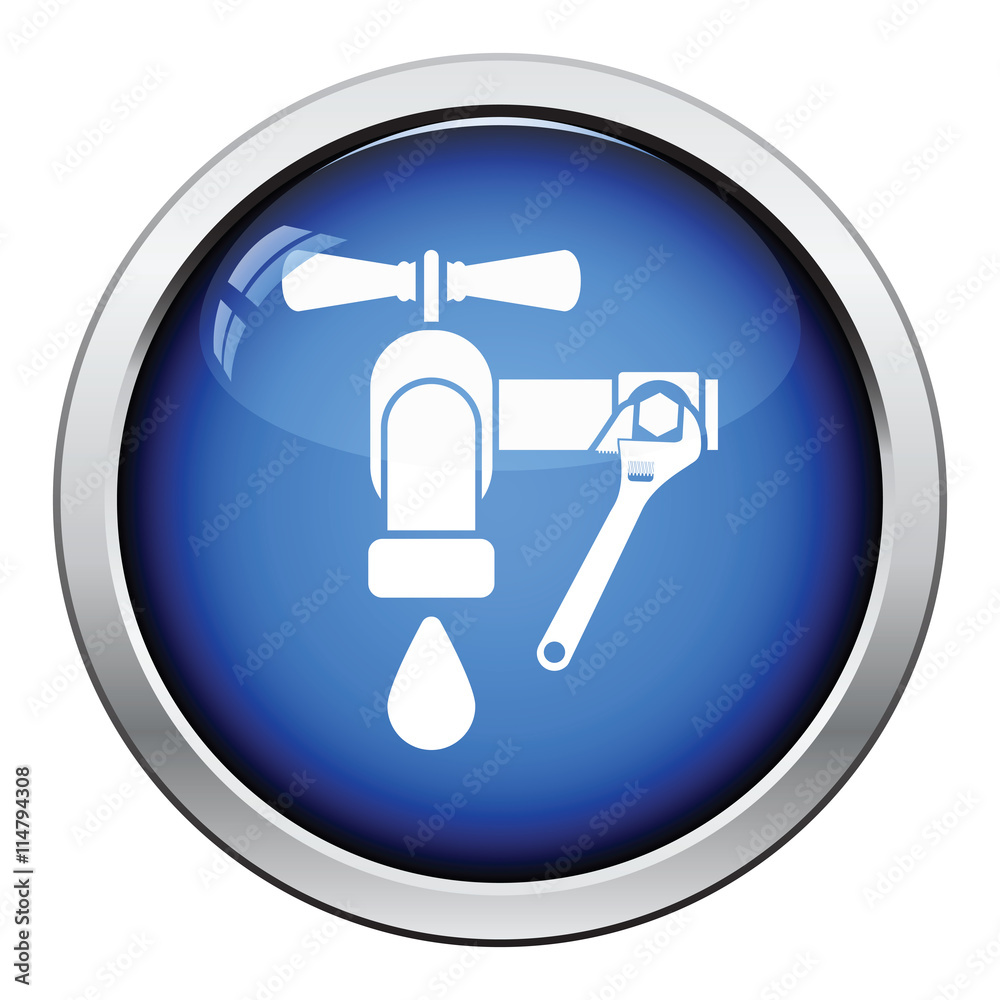 Icon of wrench and faucet Icon of wrench and faucet