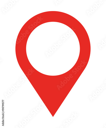 pin location isolated icon design