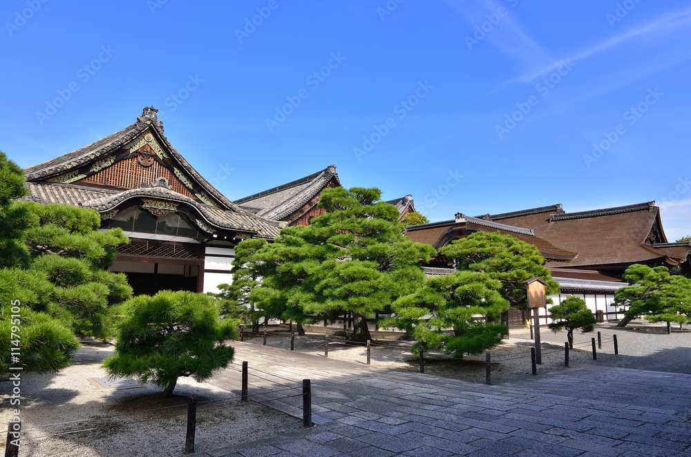 Japanese garden of Honganji temple, Kyoto Japan. Japanese garden of Honganji temple, Kyoto Japan.