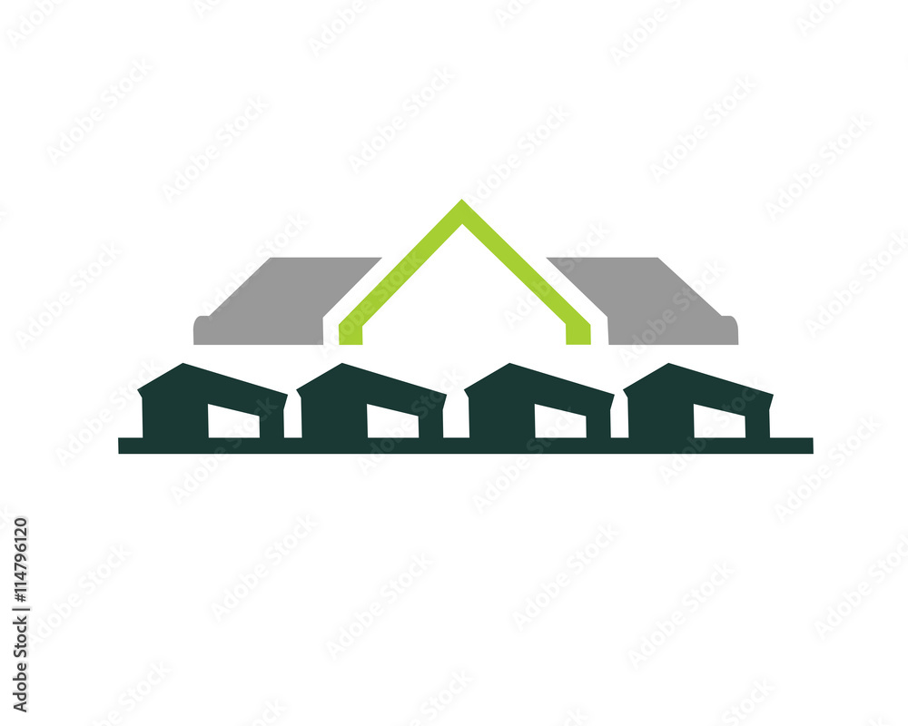 House Home Property Icon Vector Logo Design