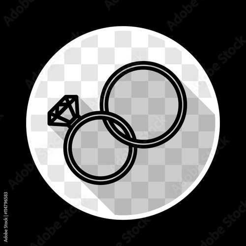 Ring icon. Vector illustration