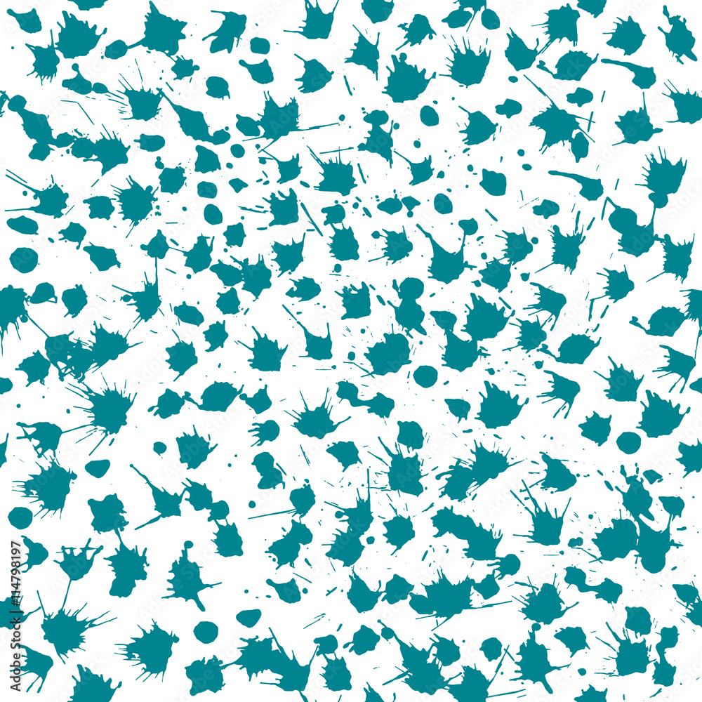 Seamless vector background pattern with splashes of blue ink Seamless vector background pattern with splashes of blue ink