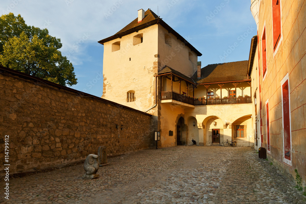 Yard of the Zvolen castle in Slovakia.