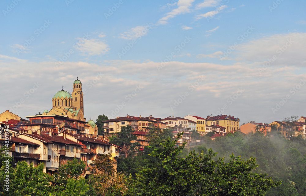 Panorama of old town of Veliko Tarnovo, Bulgaria