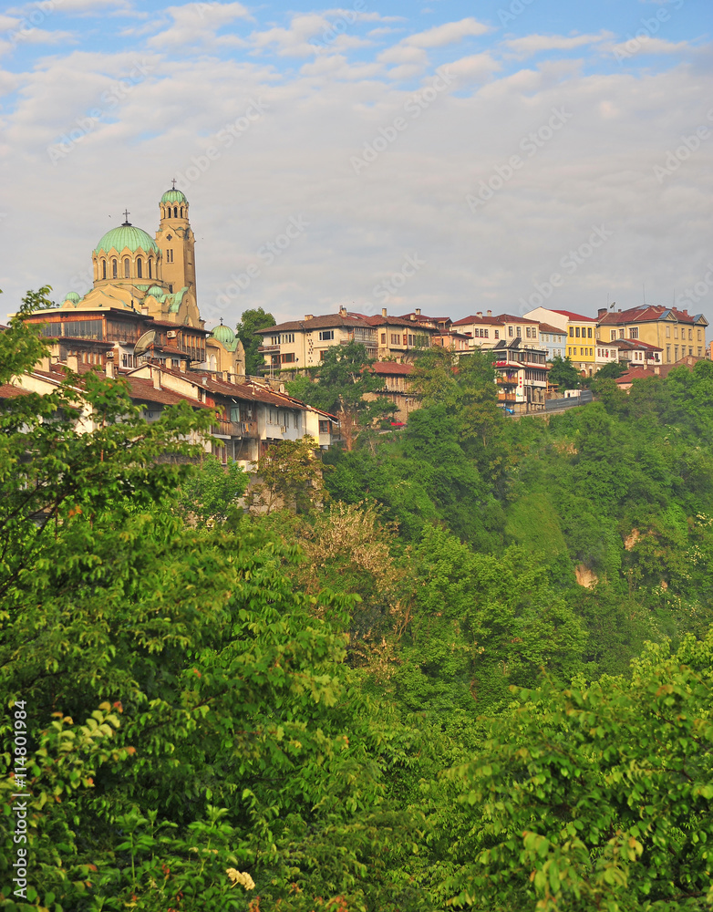 View of a cathedral in Veliko Tarnovo
