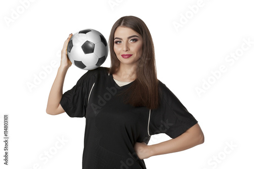 Fototapeta Naklejka Na Ścianę i Meble -  Woman soccer player