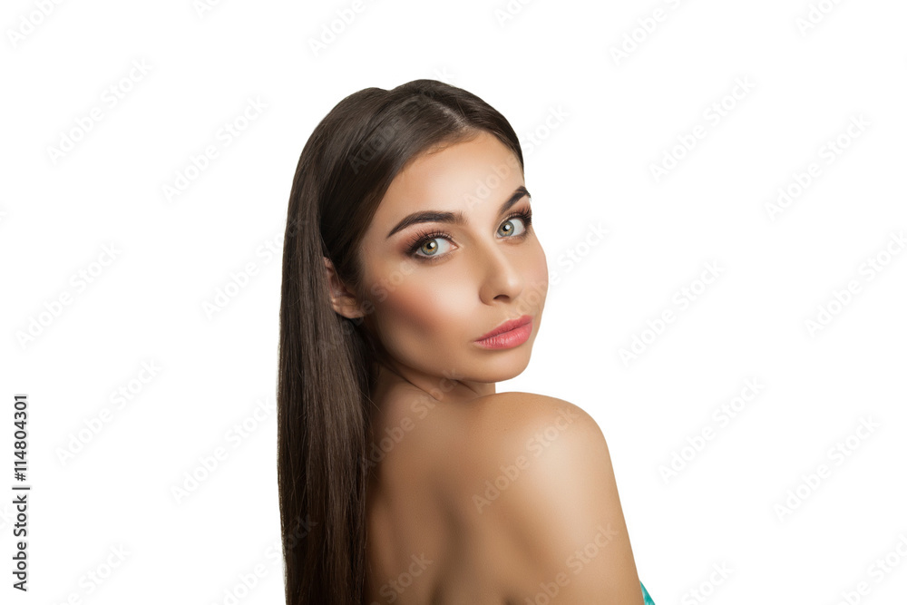 Glamour model looking at camera Glamour model looking at camera