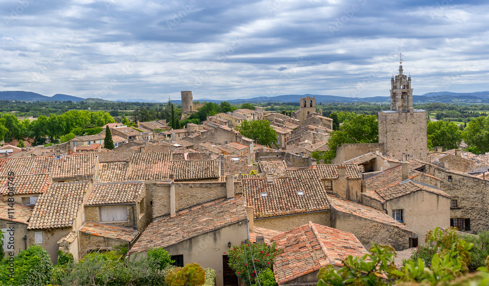 The hill top village of Cucuron in the Luberon Provence