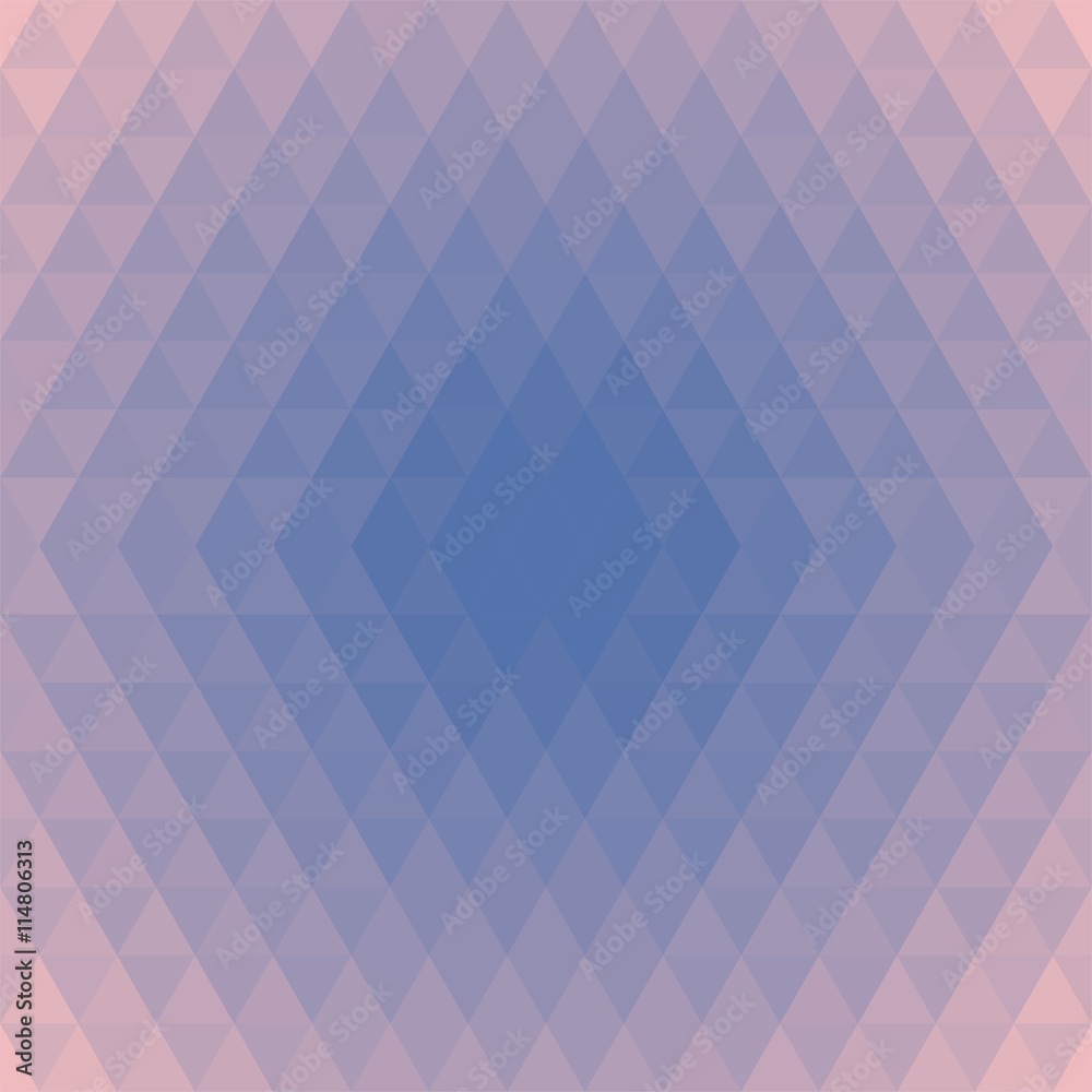 Obraz premium Stylish Pattern, Background made of Triangles in trendy Colors Pink, Sky Blue, Rose Quartz , Serenity. Can be used for wallpaper, pattern fills, web page background,surface textures.