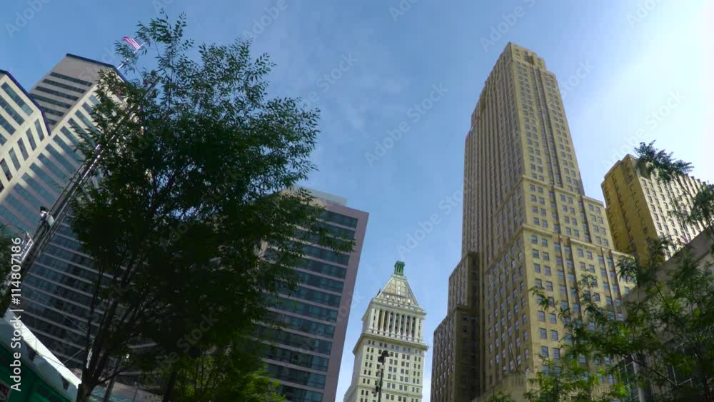 Looking up at buildings in downtown Cincinnati Looking up at buildings in downtown Cincinnati