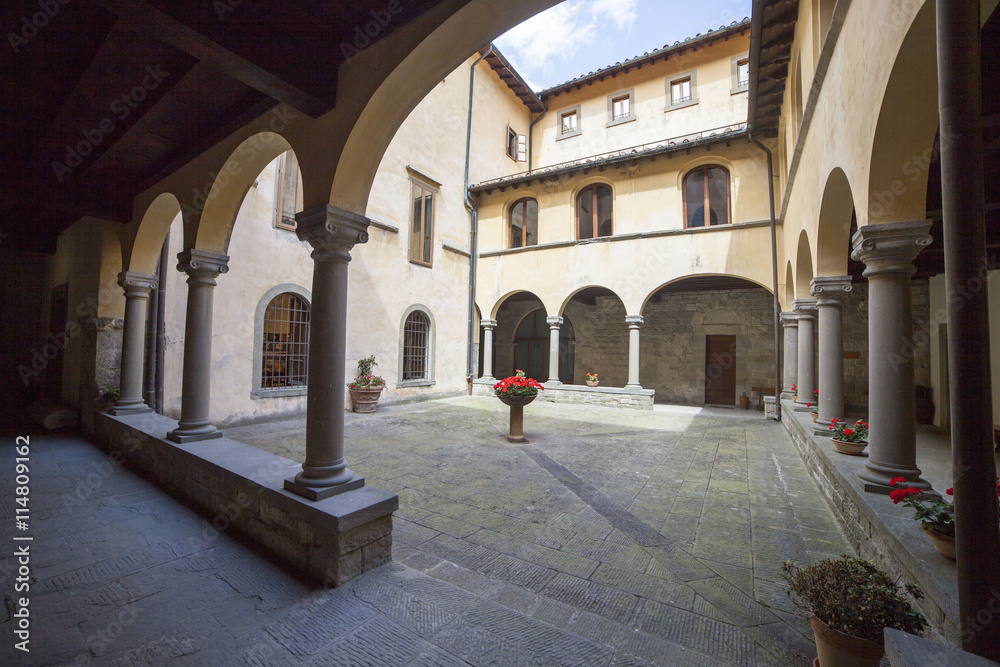 Toscana,Arezzo,il Monastero di Camaldoli.