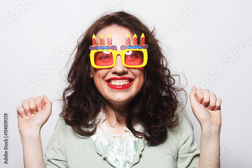 happy funny woman