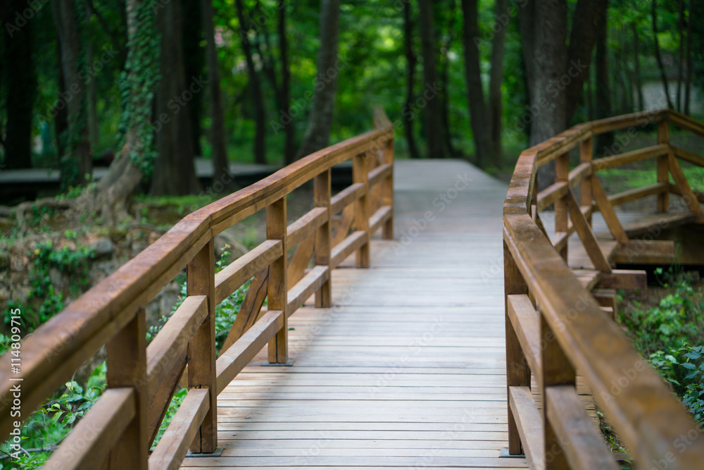 wooden bridge at Krka National Park