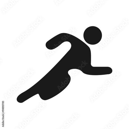 Man sprinter stick figure