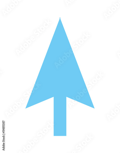 arrow up isolated icon design