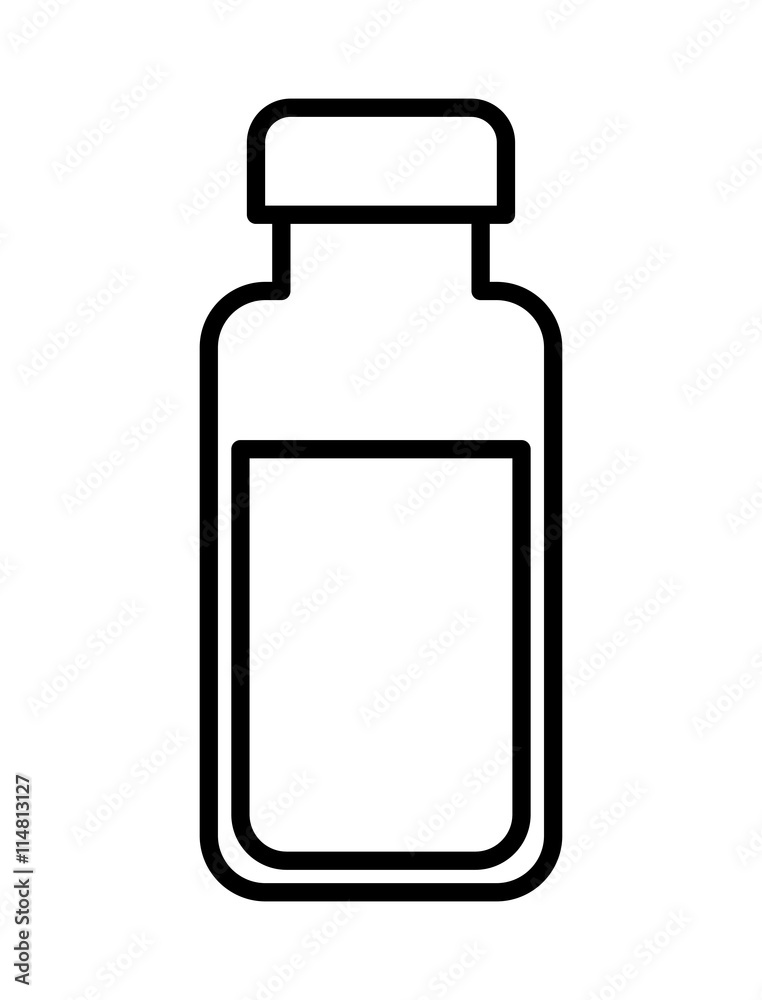 bottle milk  isolated icon design