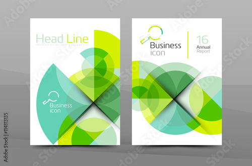 Design of annual report cover brochure