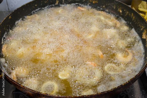 mixed fried fish