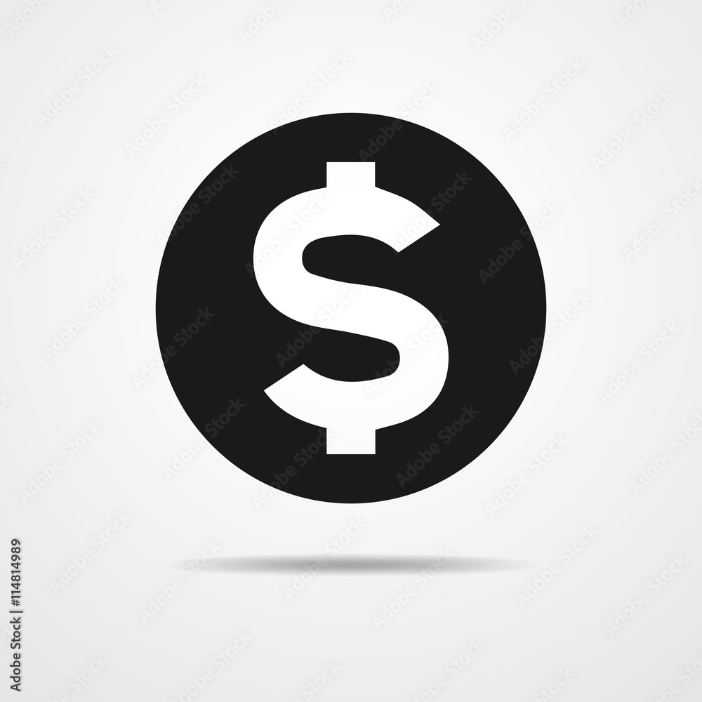 The dollar icon - vector illustration. The dollar icon - vector illustration.