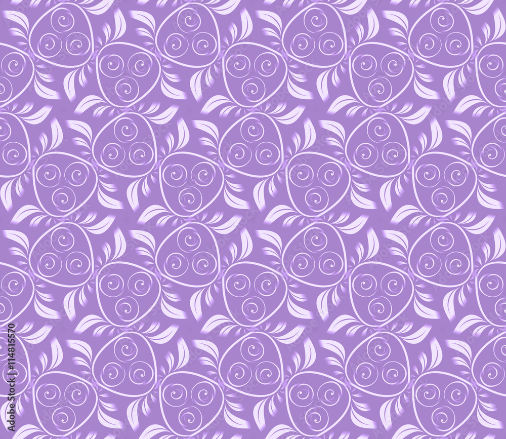 Seamless abstract vegetable pattern, lilac Seamless abstract vegetable pattern, lilac