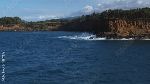 Following the shoreline of Hapuu Bay, Hawaii photo