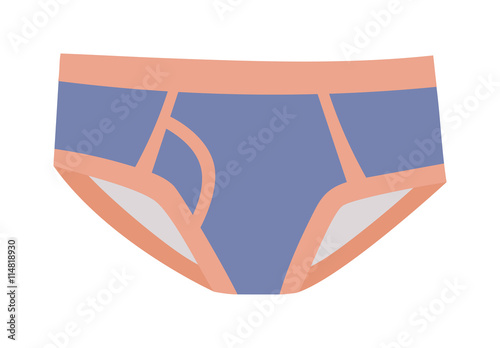 Mens briefs isolated on white background. Fashion underwear clothes underpants boxers. Vector isolated panties briefs textile underpants boxers. Sport drawers fitness men underwear.