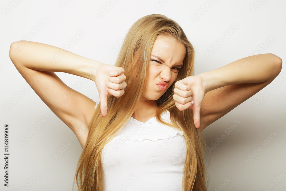 Beautiful young surprised woman. Beautiful young surprised woman.