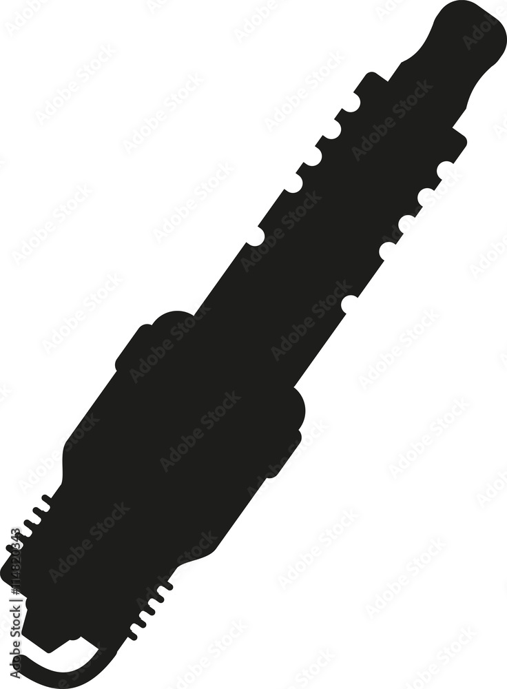 Spark plug silhouette Stock Vector Adobe Stock