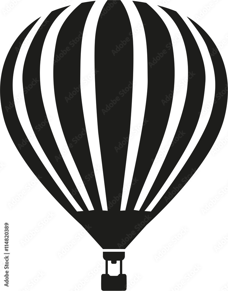 Naklejka premium Illustration of a hot air balloon