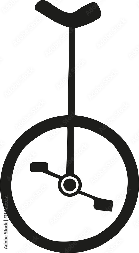 Unicycle silhouette Adobe Stock