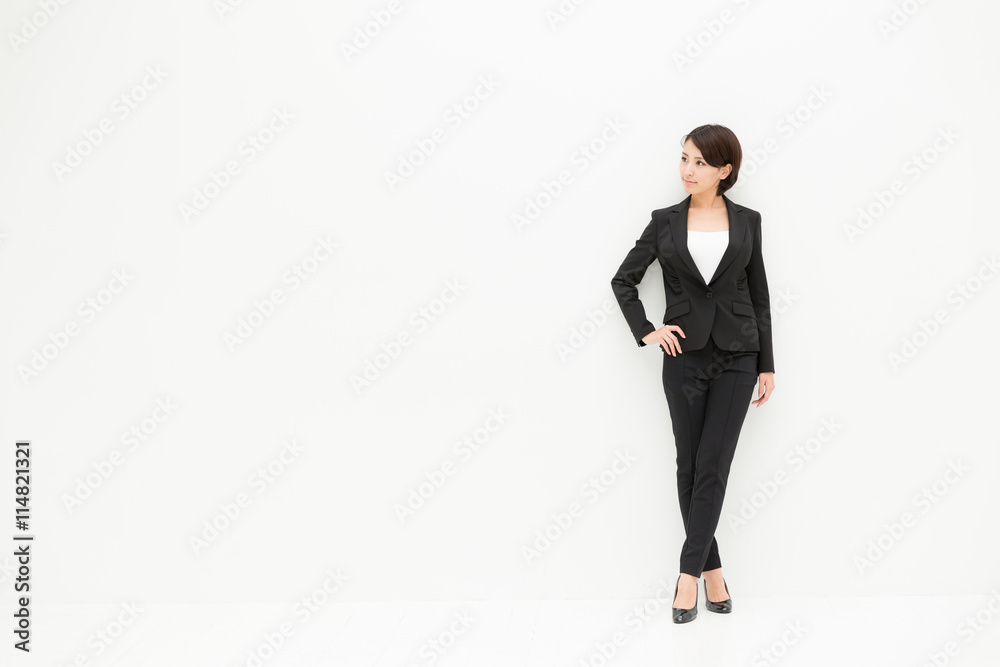 asian businesswoman isolated on white background asian businesswoman isolated on white background