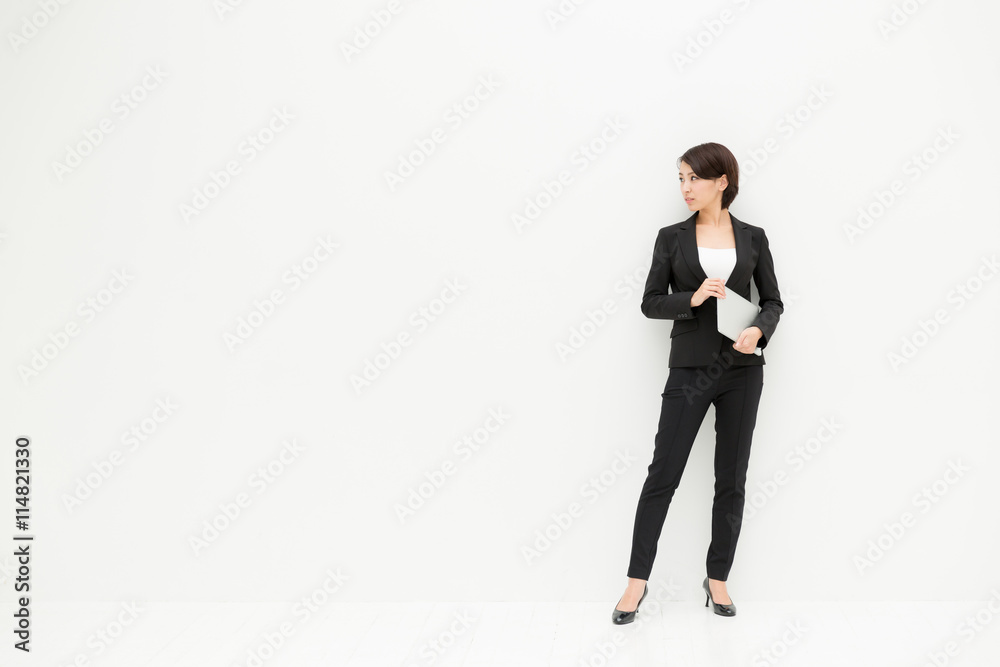 asian businesswoman isolated on white background asian businesswoman isolated on white background