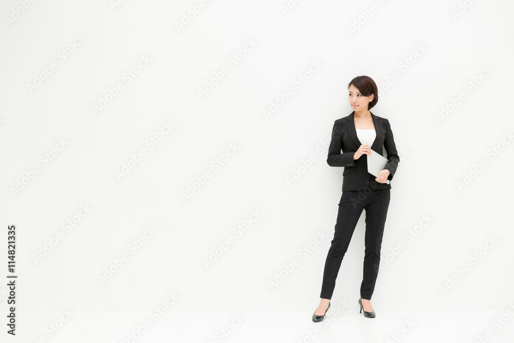 asian businesswoman isolated on white background asian businesswoman isolated on white background