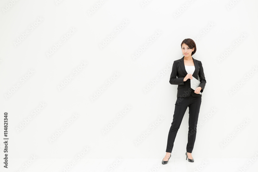 asian businesswoman isolated on white background asian businesswoman isolated on white background