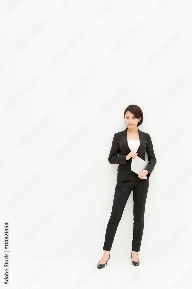 asian businesswoman isolated on white background asian businesswoman isolated on white background