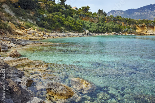 Blue waters of Pesada beach, Kefalonia, Ionian islands, Greece © Stoyan Haytov