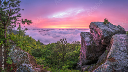 Pine Mountain Trail, High Rock sunset, Kentucky photo