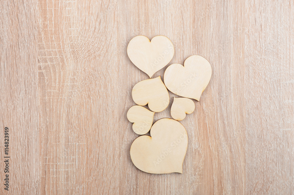 Obraz premium Heart on wooden background