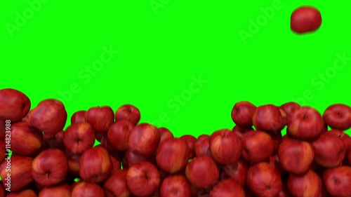 Apples red fill screen transition composite overlay element 4K
