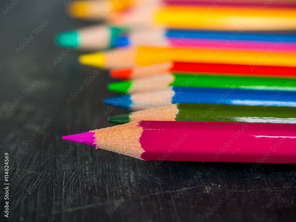 Fototapeta premium Colorful pencil