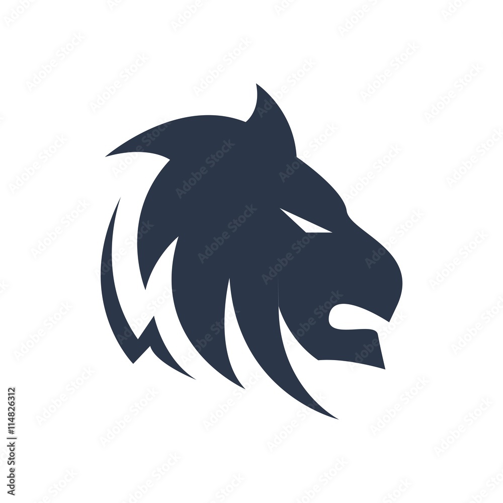 Lion king logo animal symbol vector Stock Vector | Adobe Stock