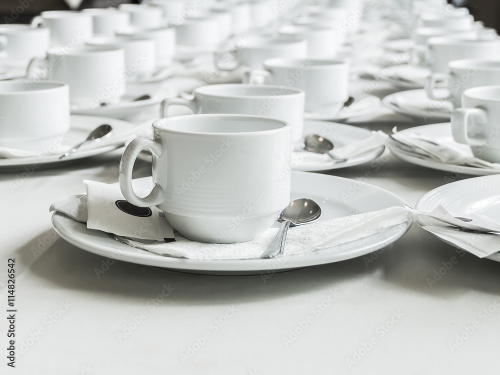 Monotone color set of coffee break at meeting Monotone color set of coffee break at meeting