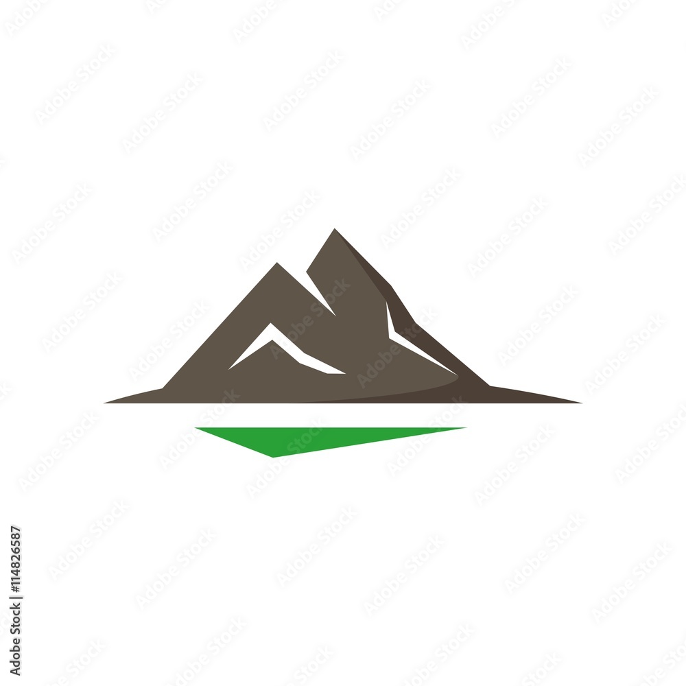 Mountain design symbol logo vector Mountain design symbol logo vector