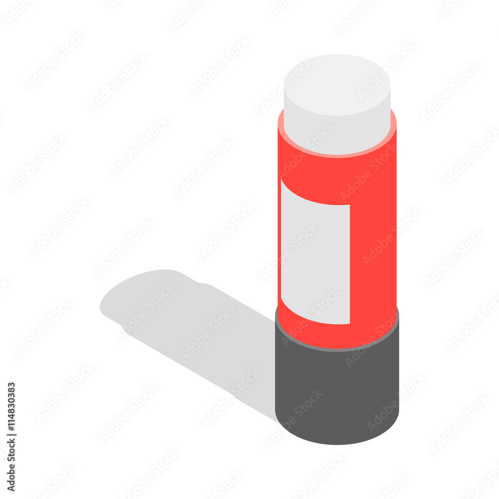 Stationery glue icon in isometric 3d style isolated on white background. School supplies symbol