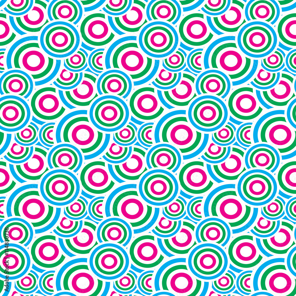 Abstract seamless with colorful circles