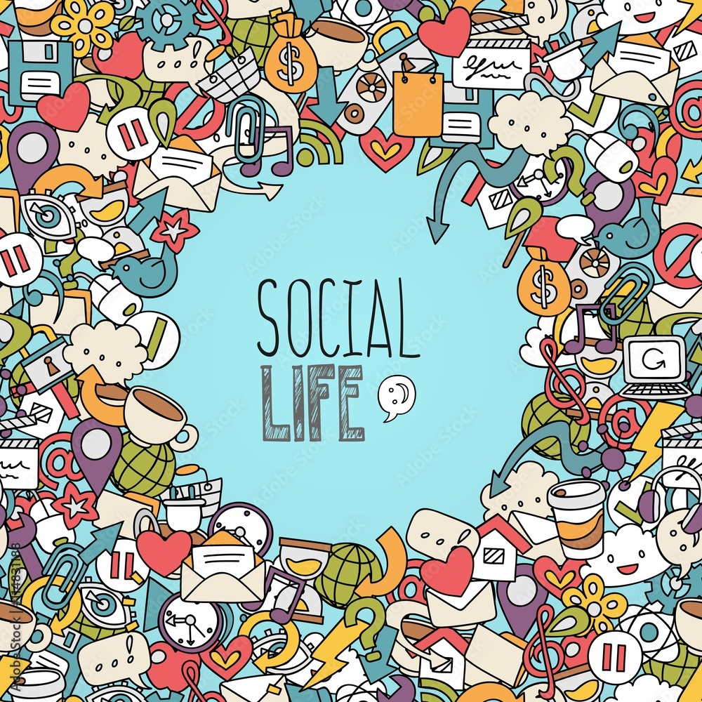 social network background