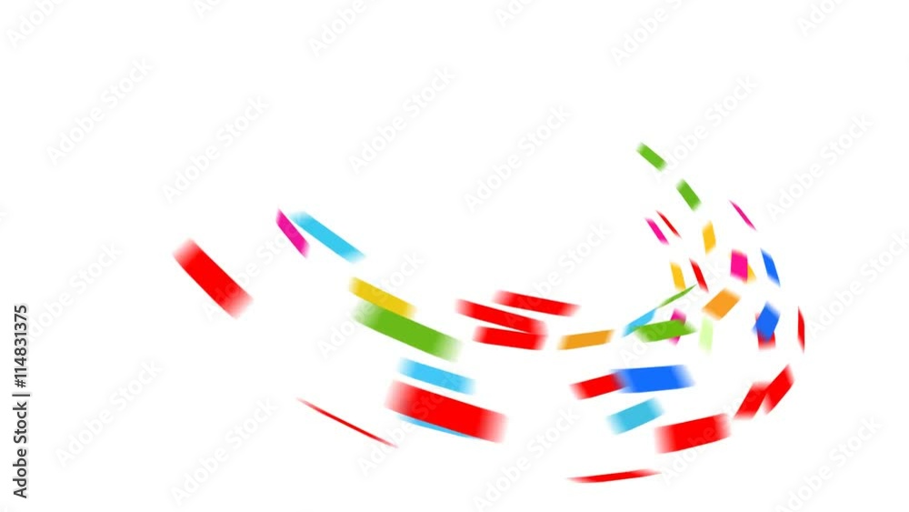 paint strokes circular field motion graphics
