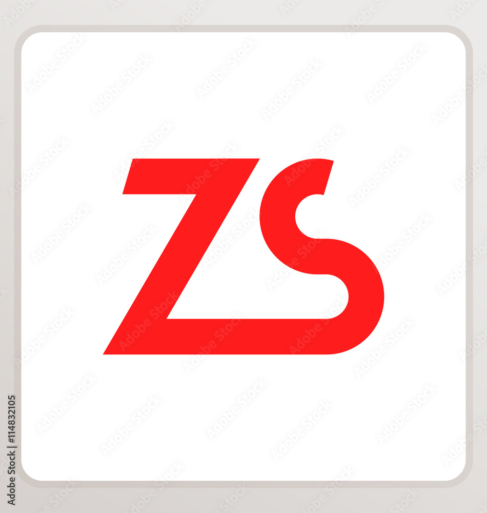 ZS Two letter composition for initial, logo or signature. ZS Two letter composition for initial, logo or signature.