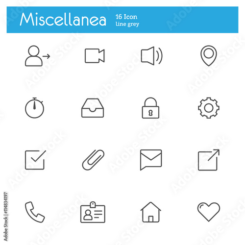 miscellanea line icons