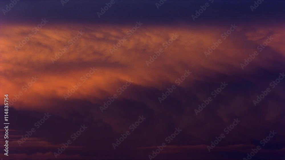 Time-lapse stratocumulus clouds at sunset Time-lapse stratocumulus clouds at sunset